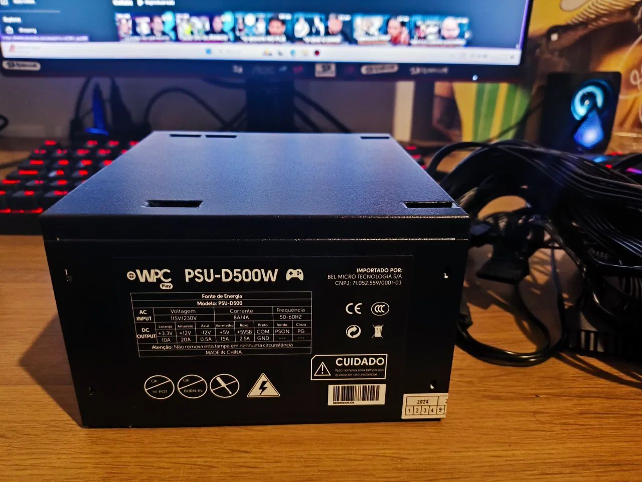 Fonte WPC 500W PSU-D500W