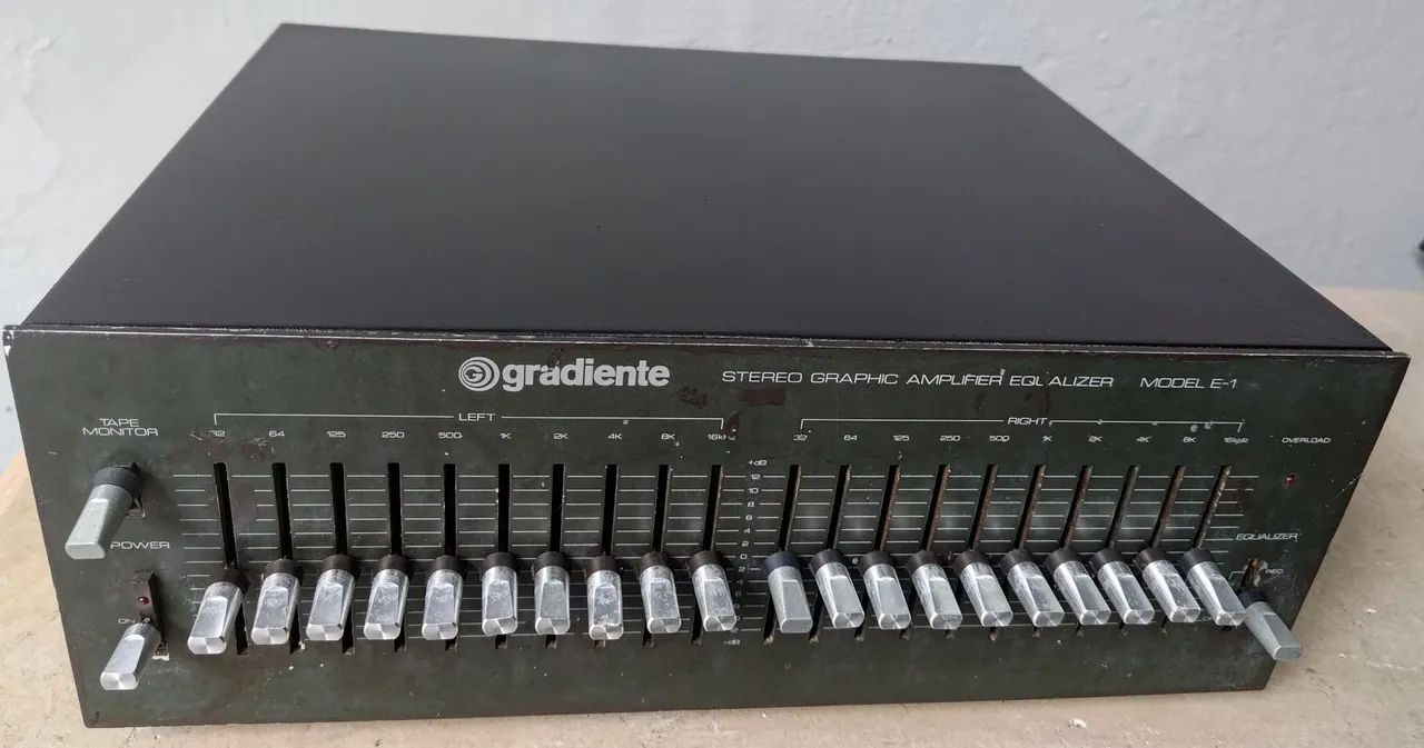 Equalizador E1 Gradiente System One funcionando perfeitamente 