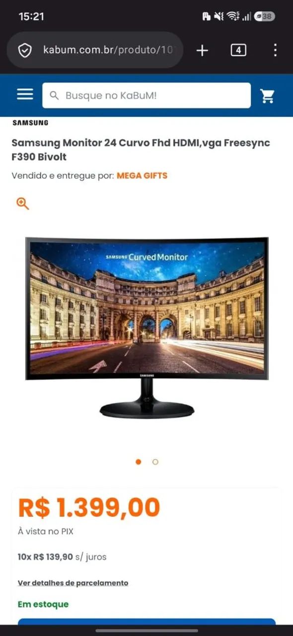 Monitor curvo 24" - Foto 5