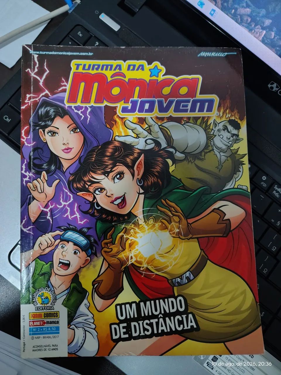 Lote com 5 primeiros mangás Turma da Mônica fase 2, números 1 2 3
