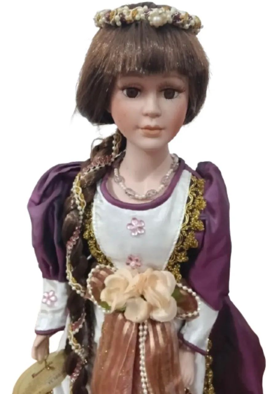 Boneca de porcelana 40cm - Foto 2