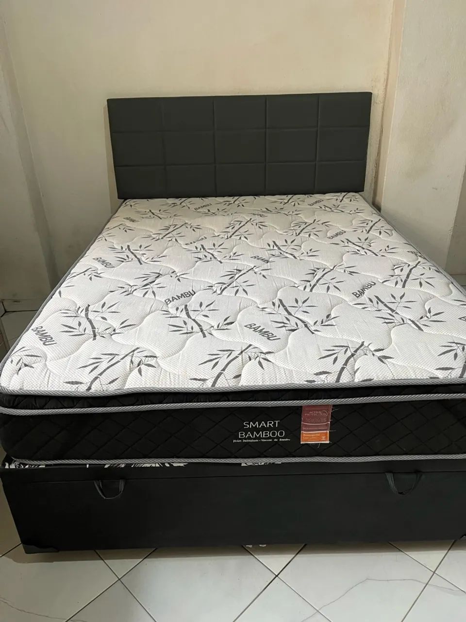 Cama Casal Mola Ensacada + Box Baú