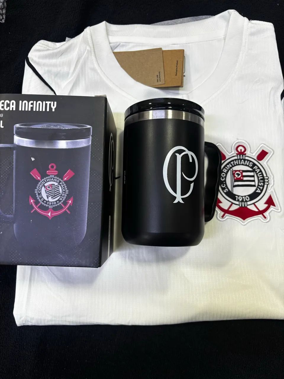 Camisa Corinthians + caneca térmica  - Foto 3