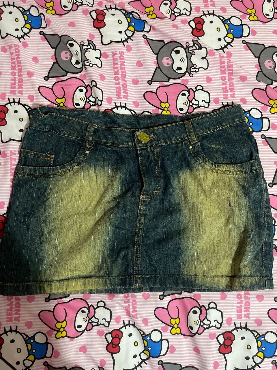 Saia jeans anos 2000 