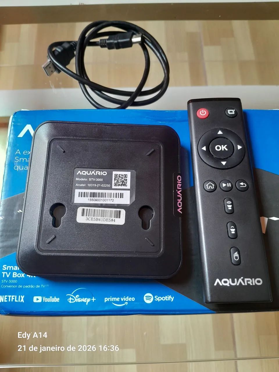 Tv box 4k aquário na caixa  - Foto 2