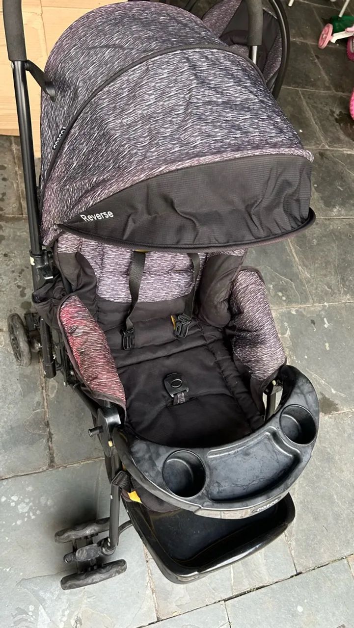 Vendo bebê conforto cosco e carrinho de bebê reverse  - Foto 3