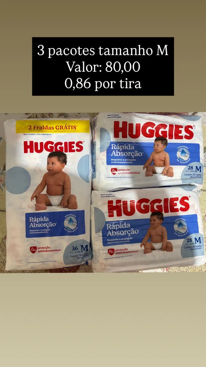 Fralda Infantil tamanho M 