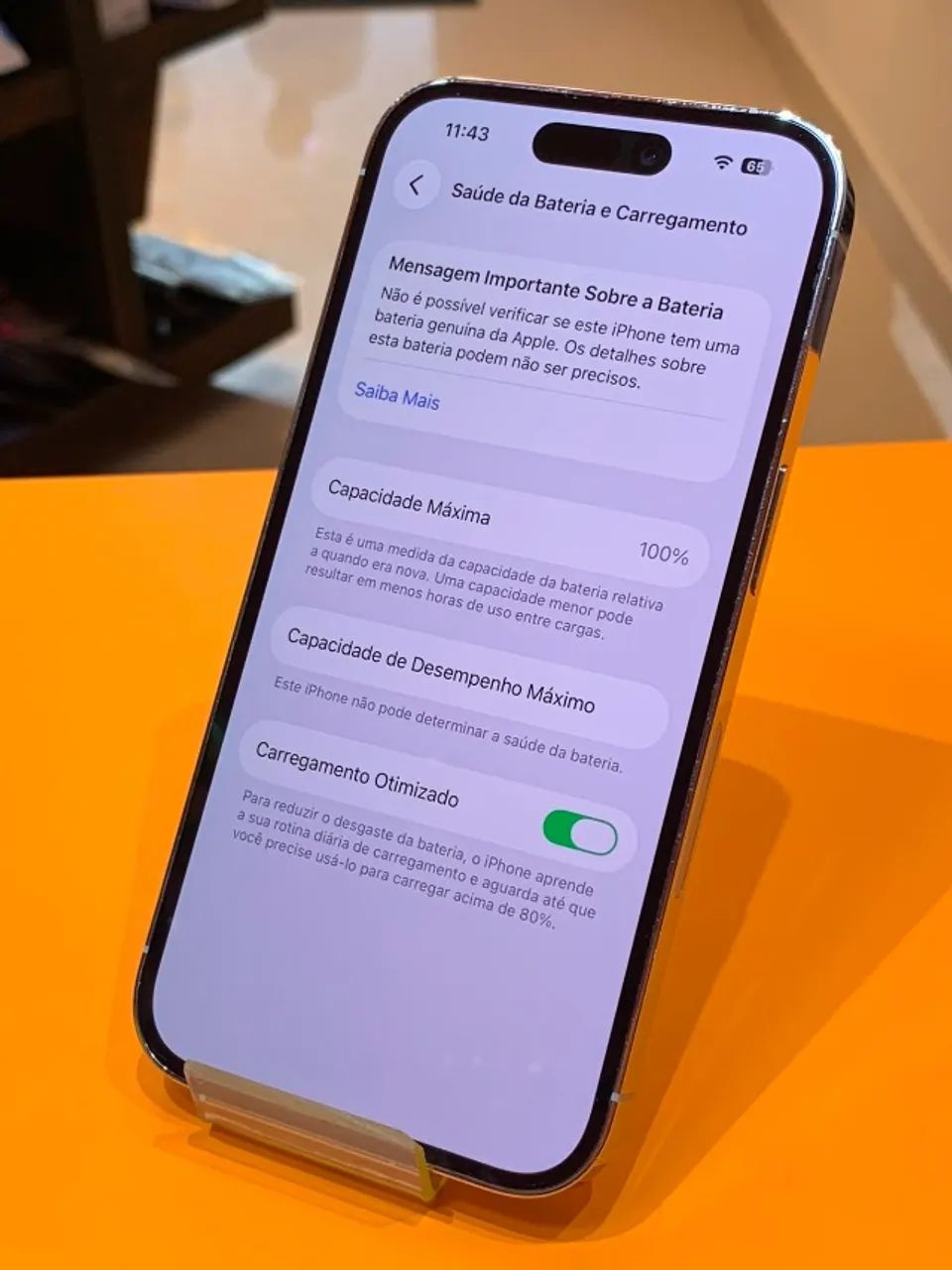 iPhone 14 Pro 256gb Silver Seminovo - Foto 4