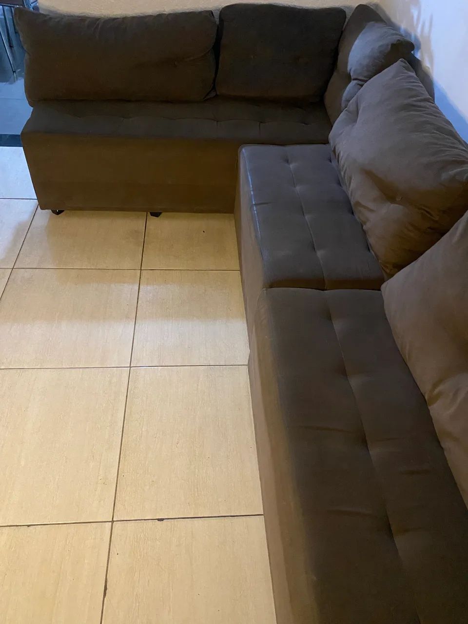 Sofá Grande em L 3,14m x 1,80m - Confortável - Usado - Foto 4