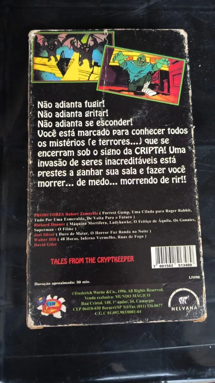 VHS Contos da Cripta - Série Animada - Desenho - Original - Foto 2