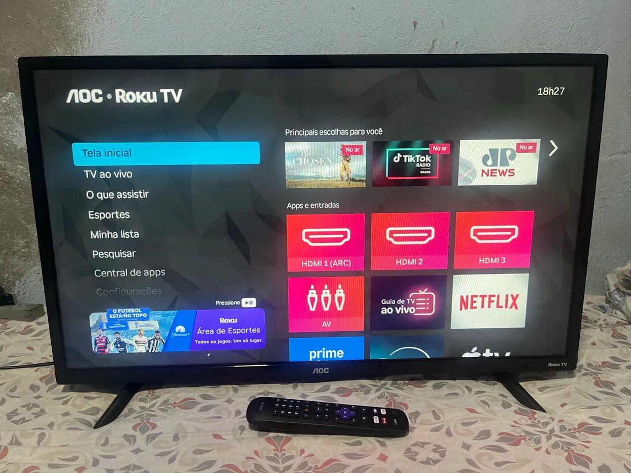 Tv Aoc Roku 32 perfeita