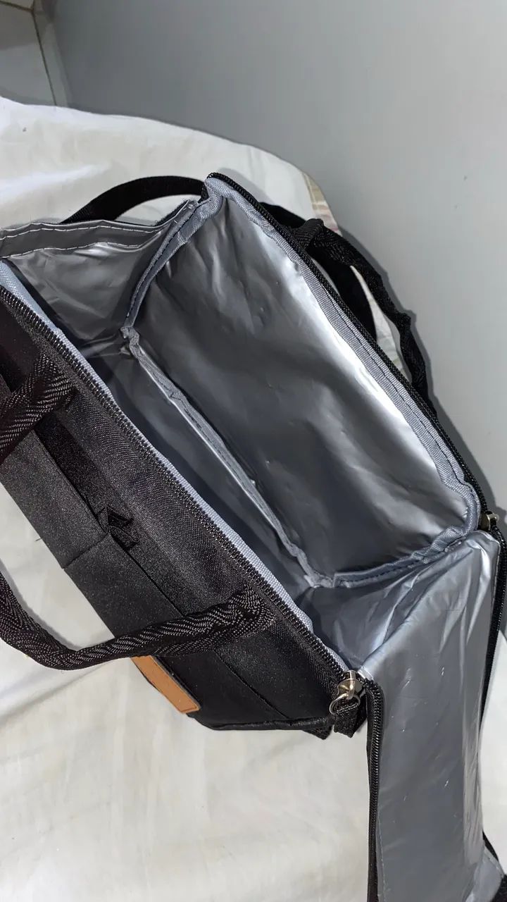 Bolsa térmica preta  - Foto 3