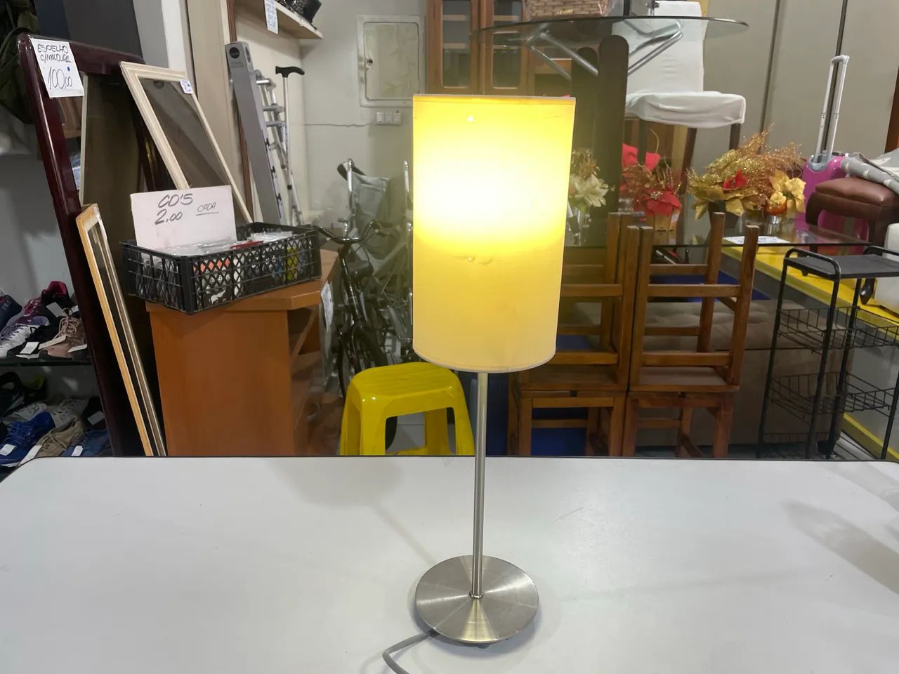 Abajur de Mesa Com Cápsula Cilíndrico - Foto 4