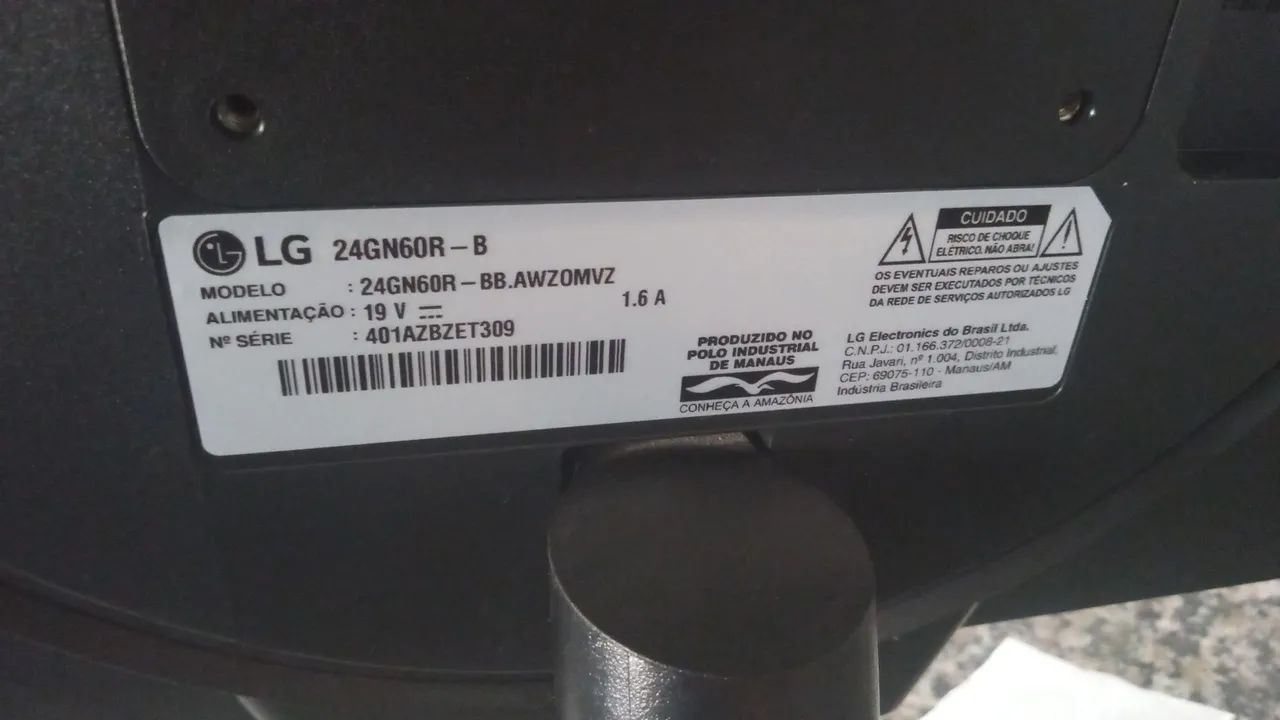 Monitor gamer LG ultragear 24 polegadas 24GN60-R 144hz 1080p - Foto 2