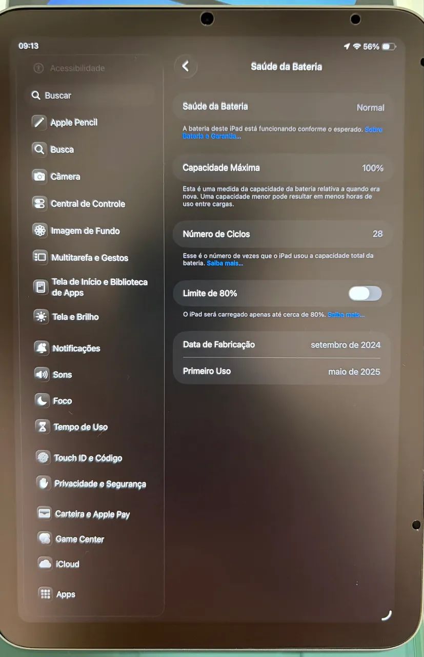 iPad Mini 7 (A17 Pro) 128GB Cinza Espacial | Bateria 100% | Caixa Original - Foto 3