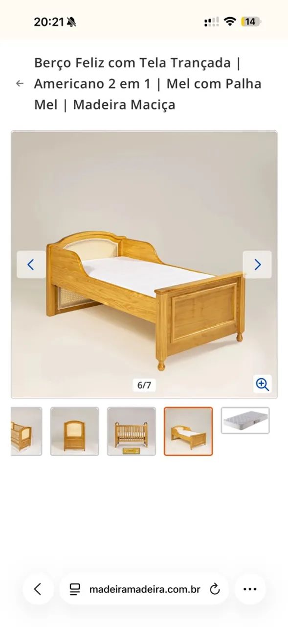 Berço cama 100% madeira  - Foto 2