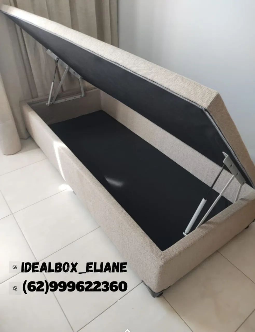 Box baú solteiro 88×188 _ Direto da fábrica  - Foto 3
