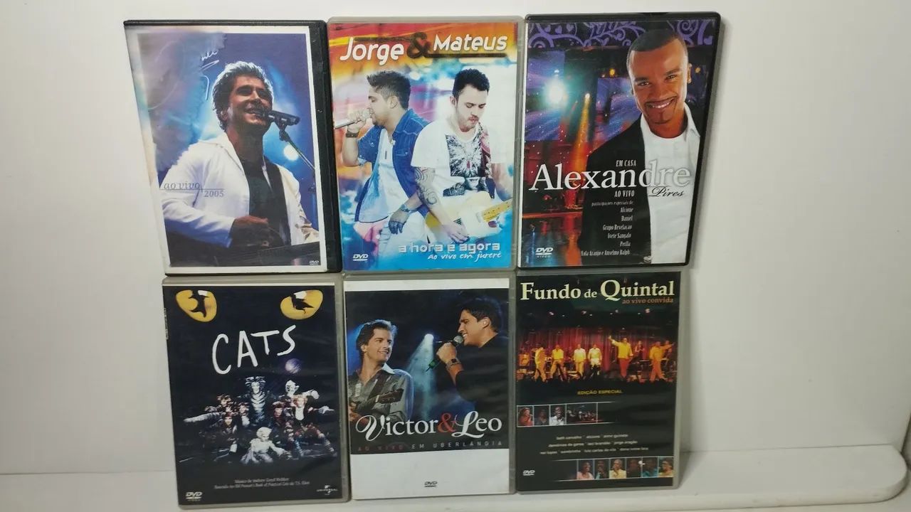 Lote de DVDs de Shows R$:80 Reais 