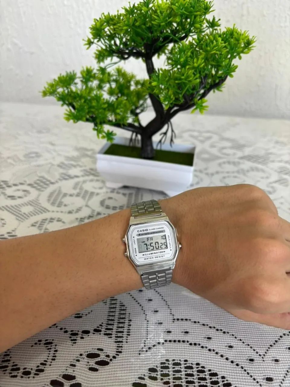 Relógio Digital Casio Prata - Clássico, Elegante e Resistente - Foto 4