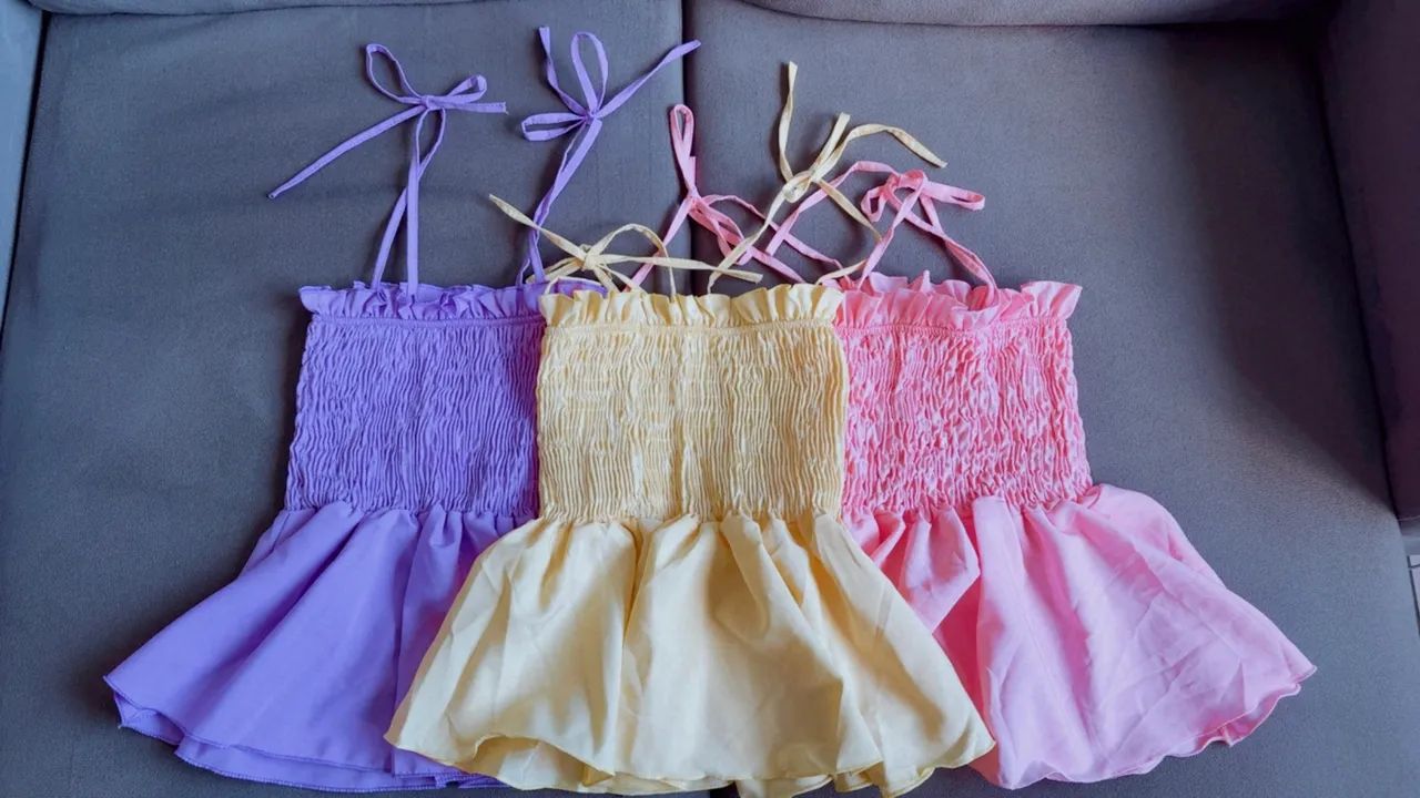 Blusa canelada com babados 