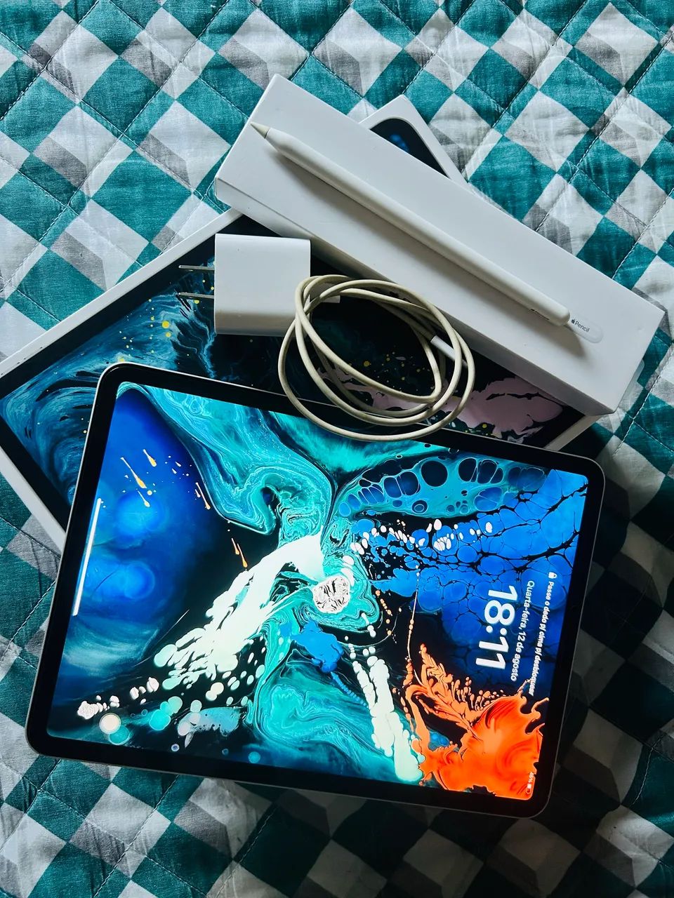 iPad Pro 11 2018 + caneta Apple Pencil Pro 
