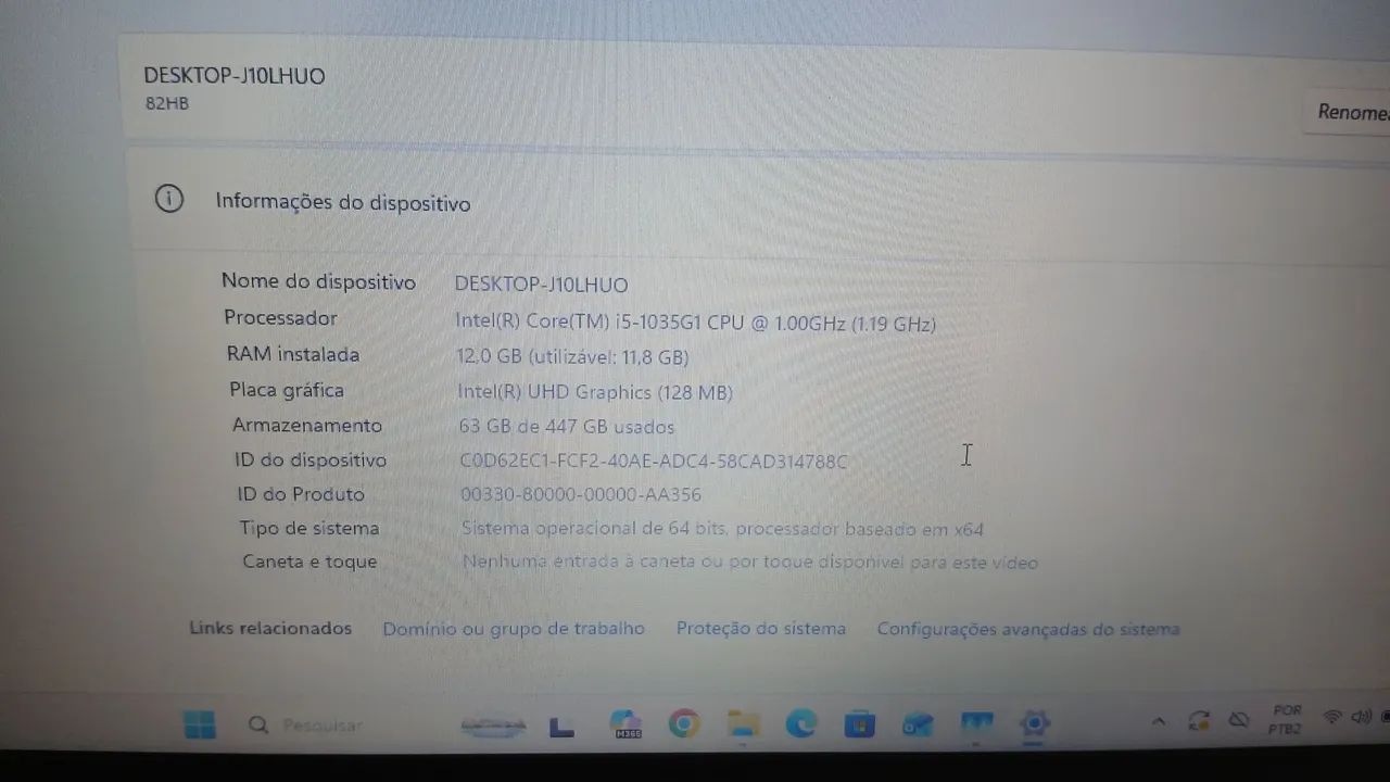 Notebook Lenovo BS145-15IIL (Intel Core i5 de 10ª Geração) - Foto 4