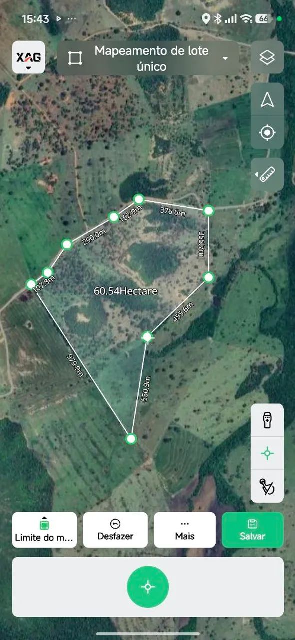 Área 60 hectares 