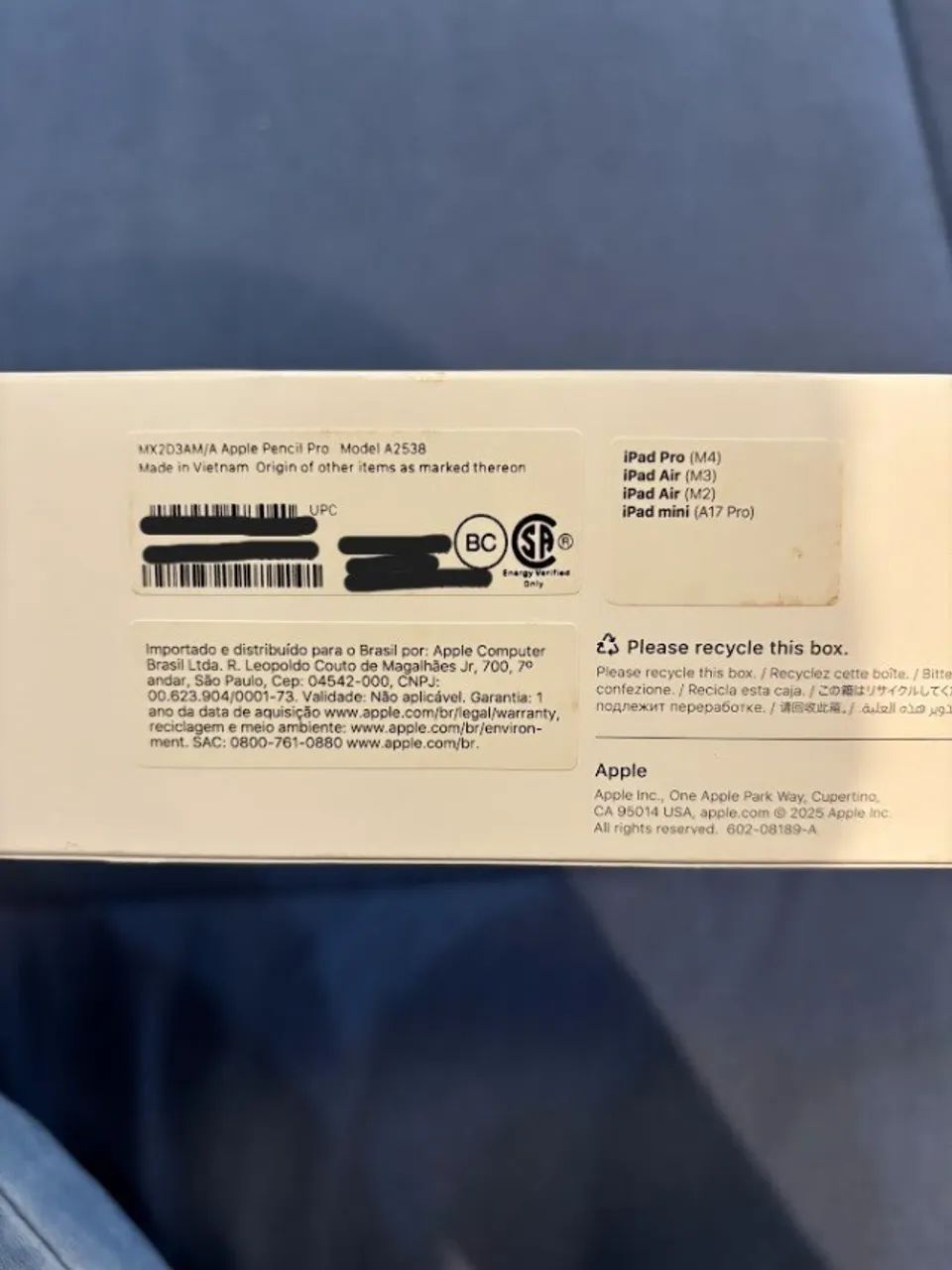 Apple Pencil Pro Branco - MX2D3AM/A - Foto 3