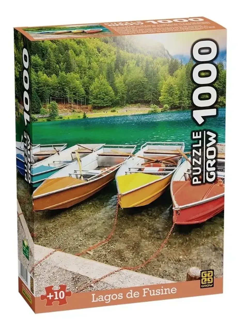 Quebra-Cabeça 1000 Peças Lagos De Fusine Grow