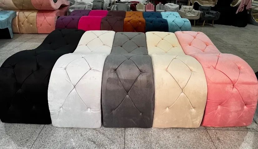 Maca Ondulada Luxo Estofada (grátis almofada e degrau na cor escolhida da maca)
