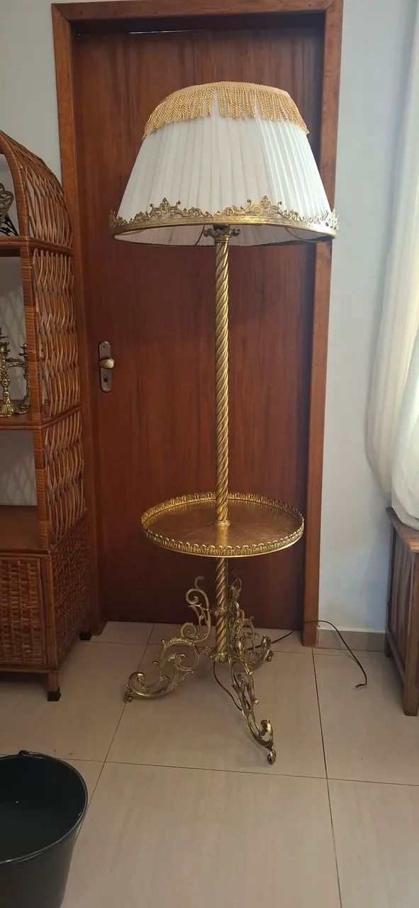 Abajur de chão bronze  - Foto 4