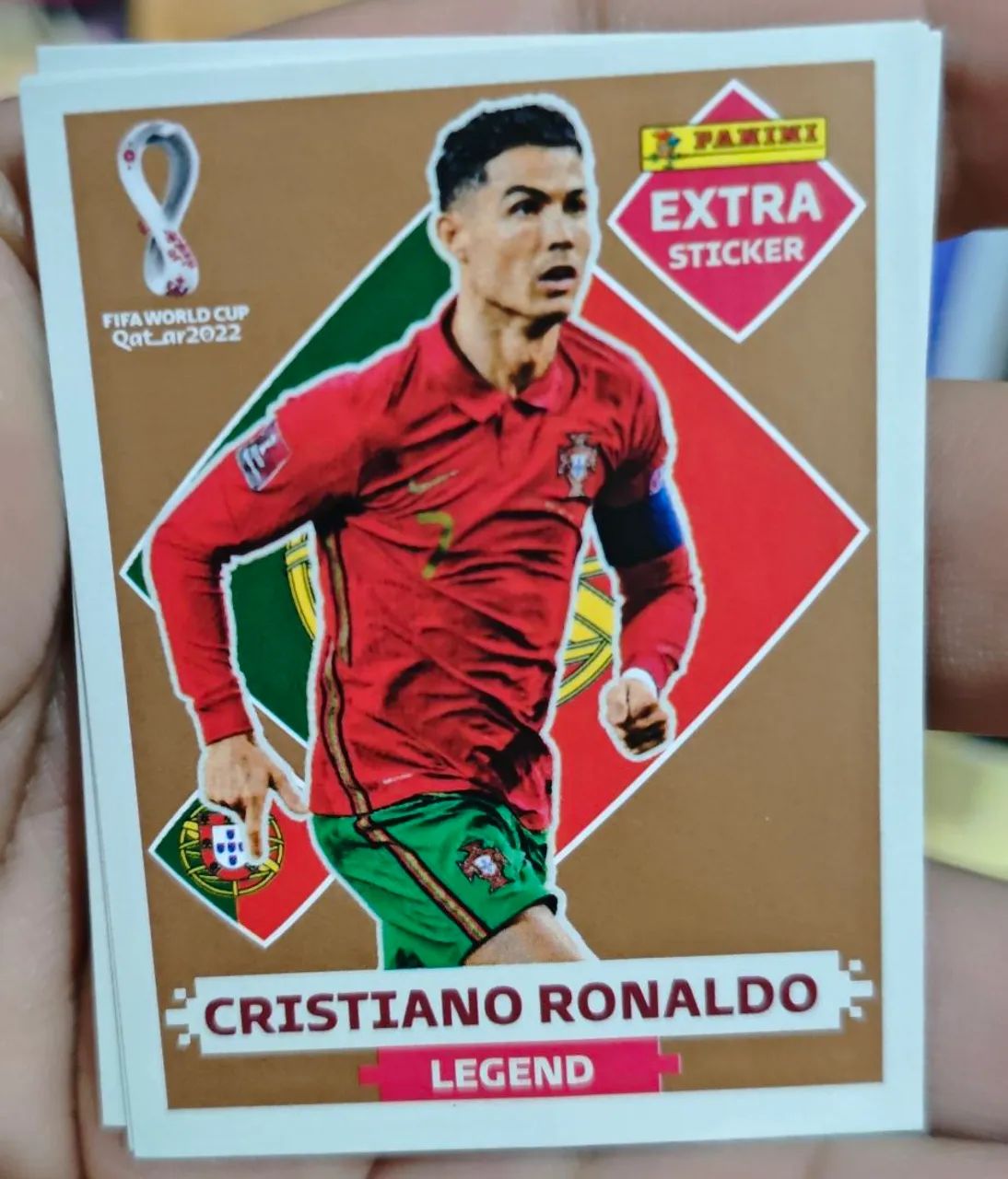 Cristiano Ronaldo Dourada, Bronze, Bordô Extra Copa do Mundo 22 - Foto 3