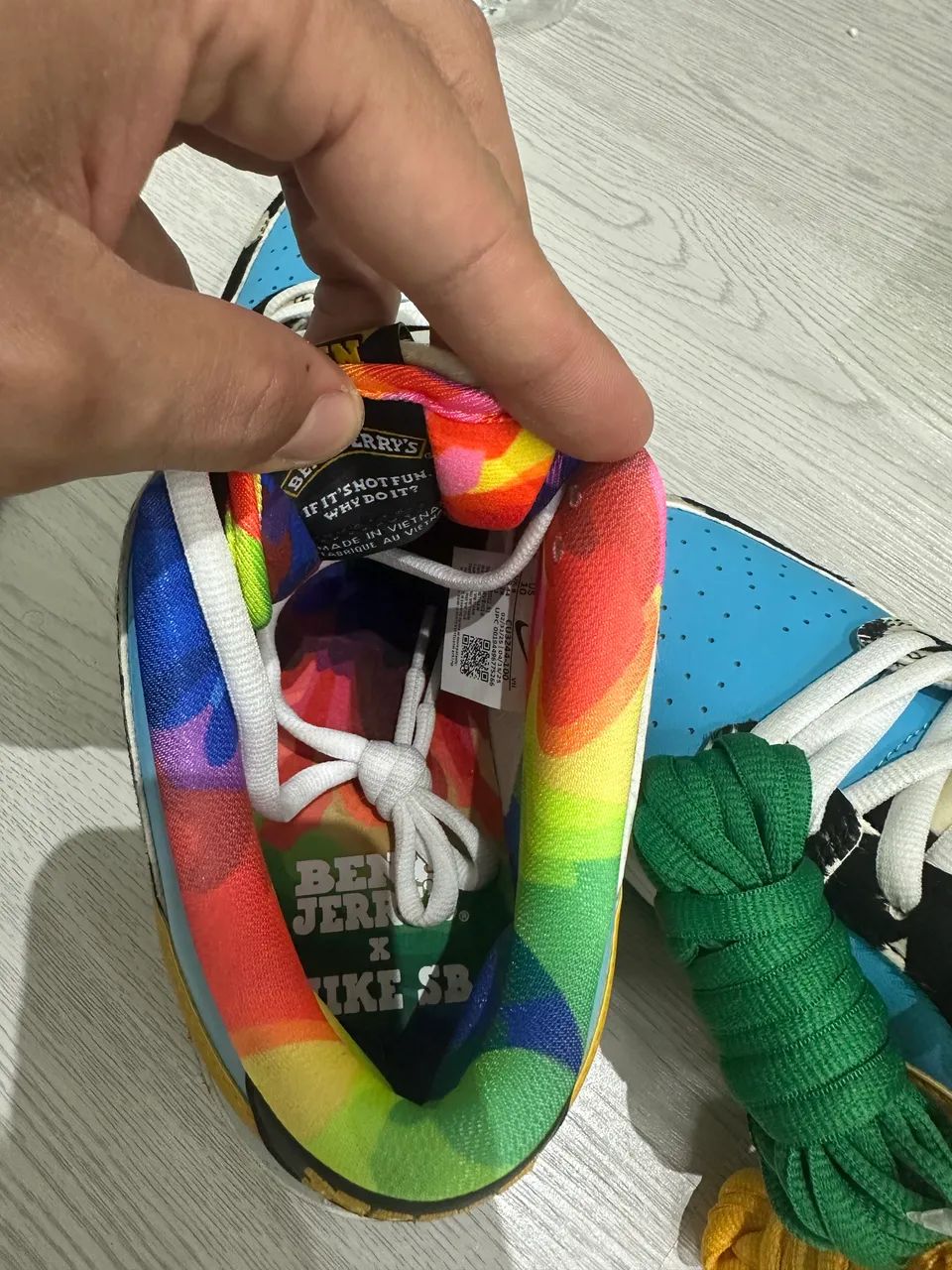 Tênis Nike Dunk Low Ben & Jerry?s - Foto 5