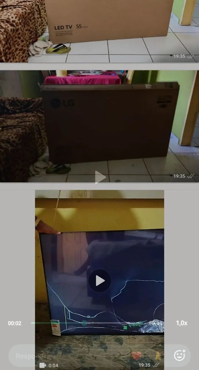 OPORTUNIDADE! SMART TV LG 55 POLEGADAS 4K UHD AI - TELA TRINCADA - Foto 4