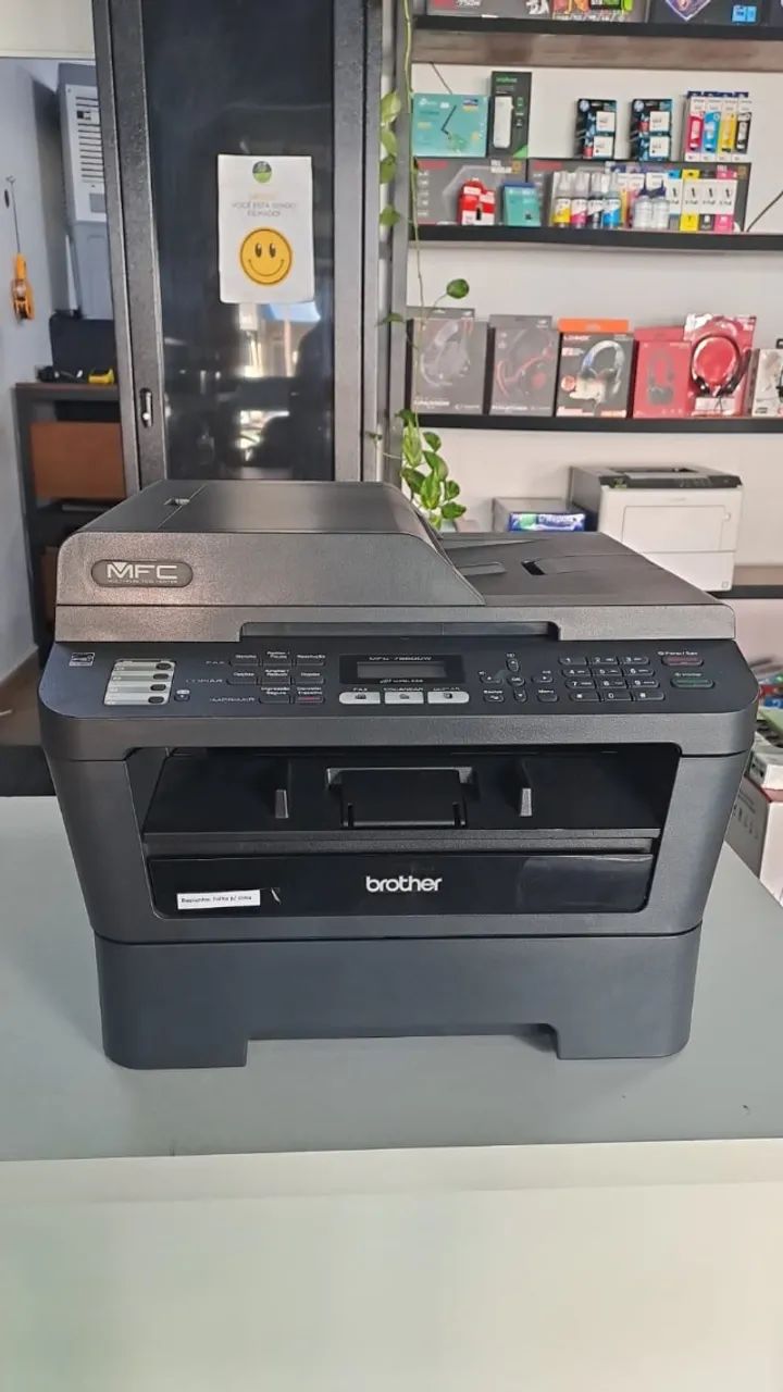 Impressora Multifuncional Laser Brother MFC-7860DW - Wi-Fi e Duplex