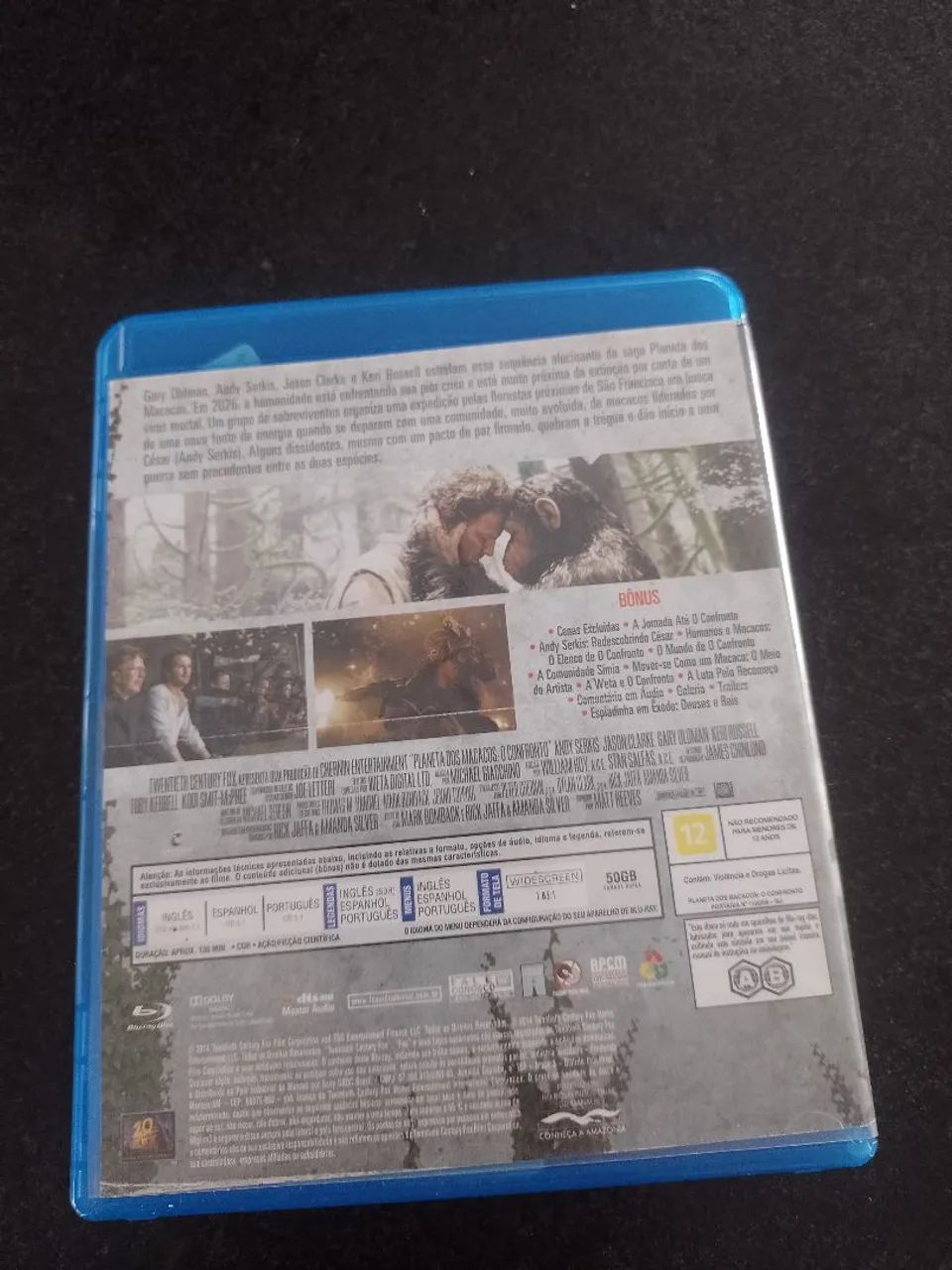 Filme Planeta dos Macacos o Confronto  Blu-ray # DVD CD - Foto 2