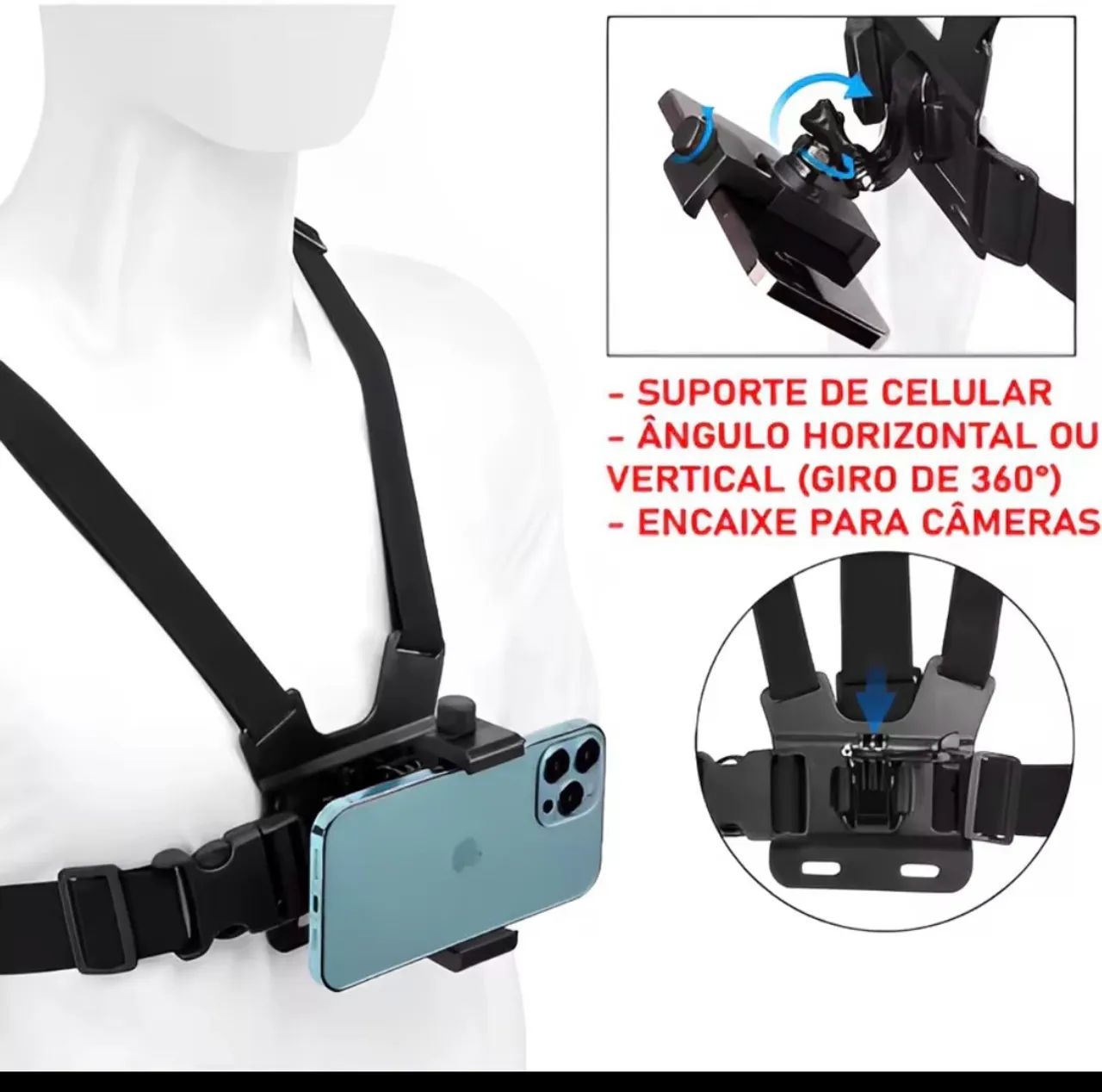 Suporte peitoral celular  - Foto 2