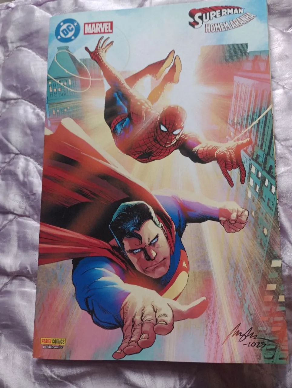 Superman e Homem Aranha capa Rafael Albuquerque 