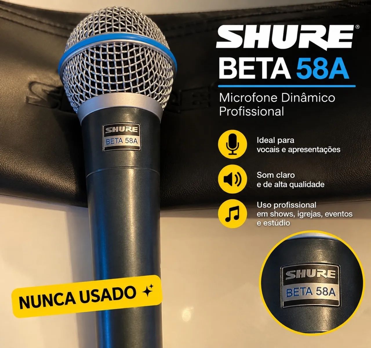 Microfone Shure Beta 58A Original 