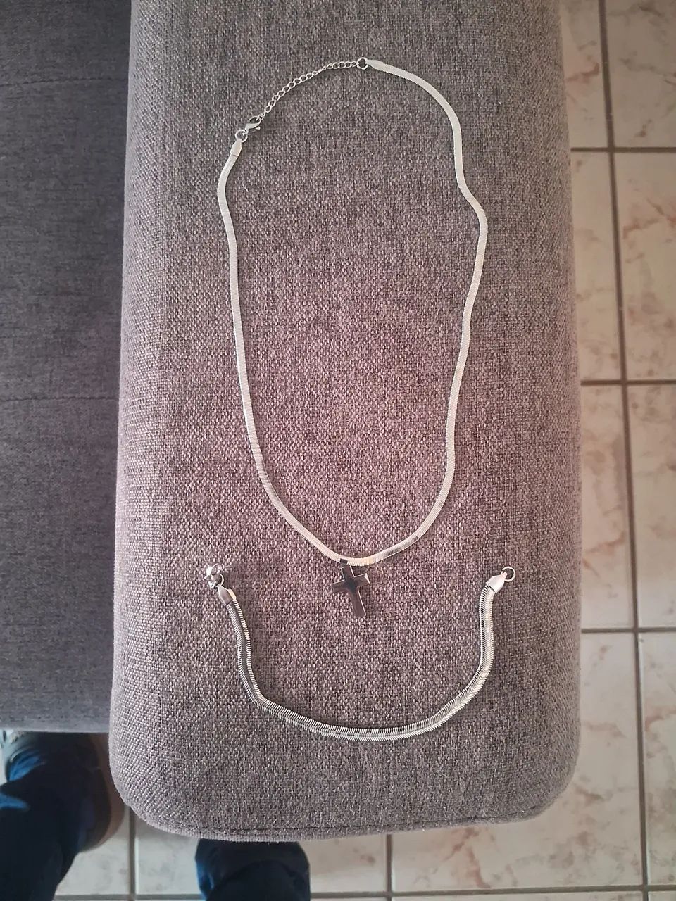 Cordão e pulseira  top. 