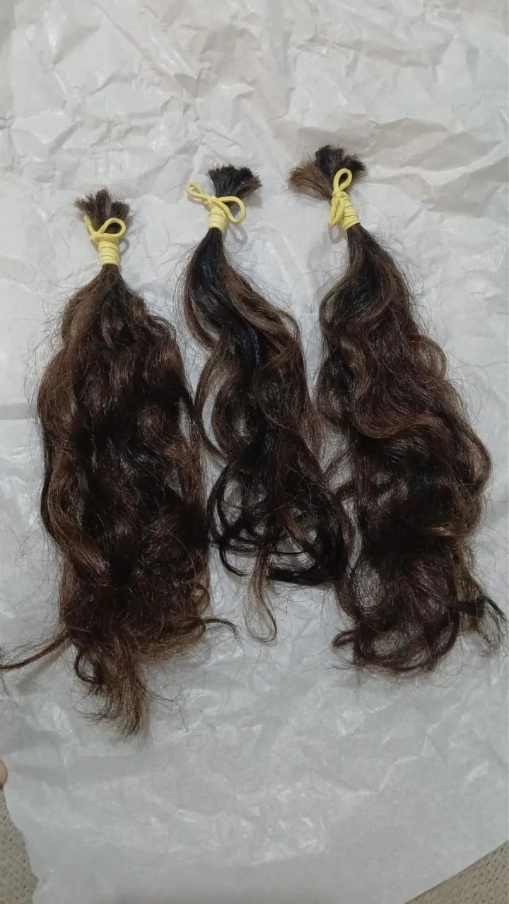 Cabelo Natural P/ Apliques - Cacheado 25 cm
