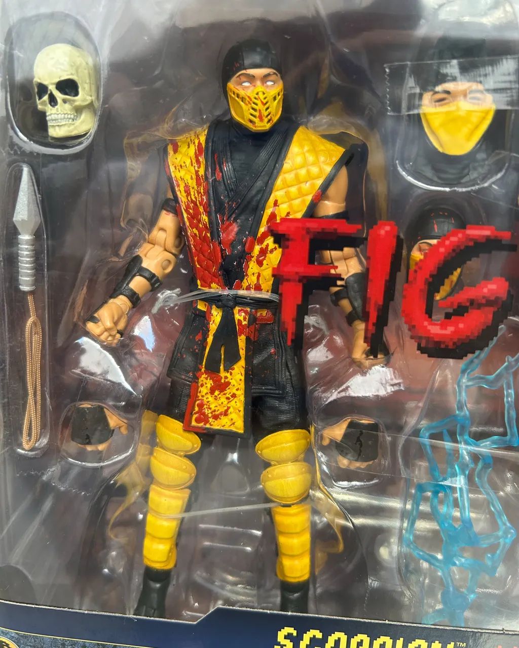 Combo Mortal Kombat Mcfarlane Toys Original Scorpion e Raiden Action Figures Bonecos - Foto 3