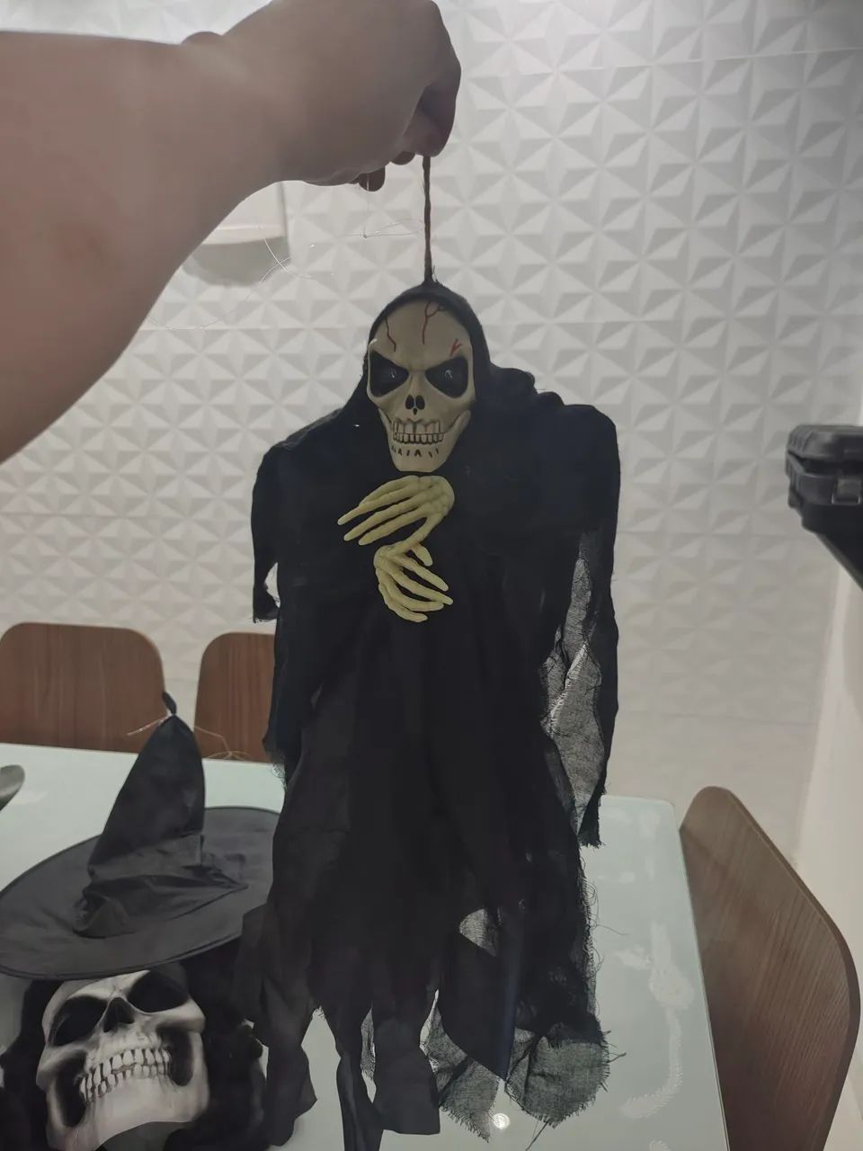 Kit Decoração Halloween Completo - Bonecos E Enfeites De Terror - Foto 3