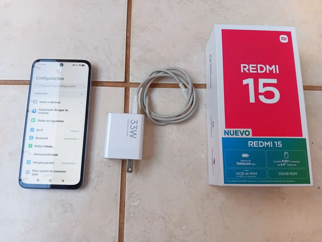 Celular redmi 15 256gb zero