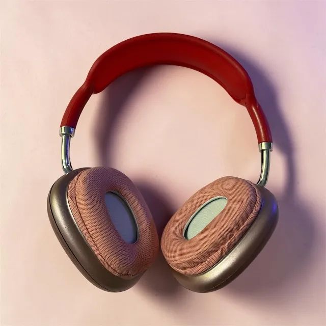 Fone de ouvido Bluetooth rosa - Foto 2