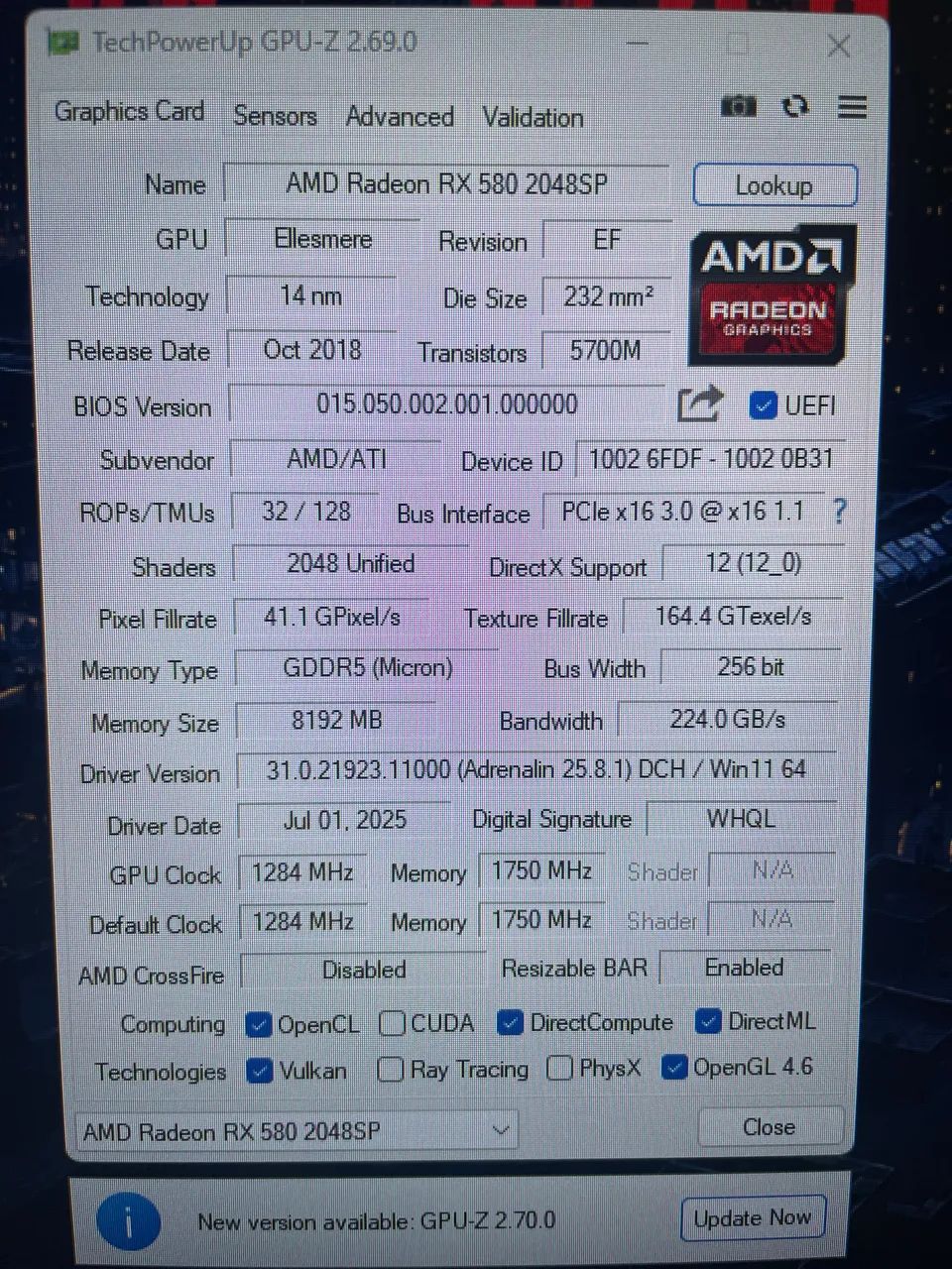 Placa de vídeo RX580 - Foto 3