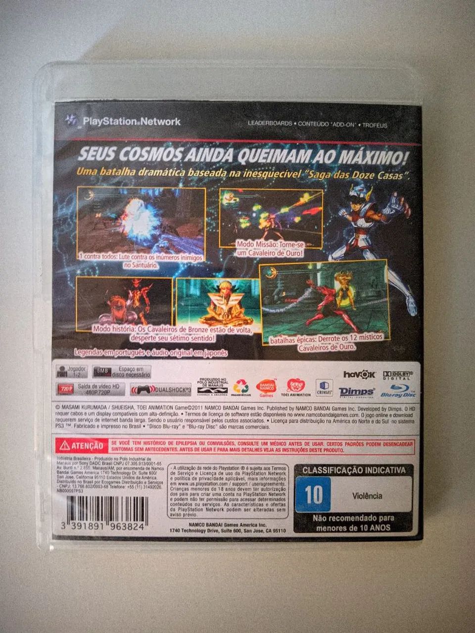 Coleção Cavaleiros do Zodíaco PS3 Original 3 Jogos - Jogos de