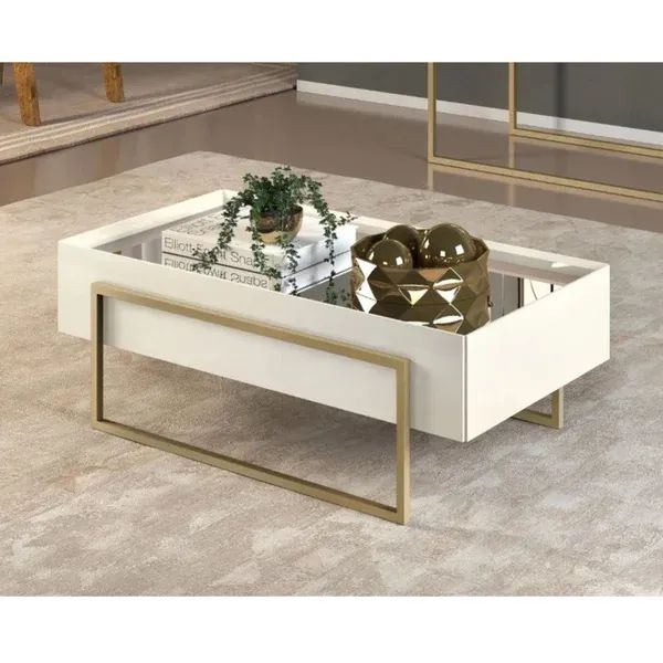 Mesa de centro com espelho no tampo - Foto 2