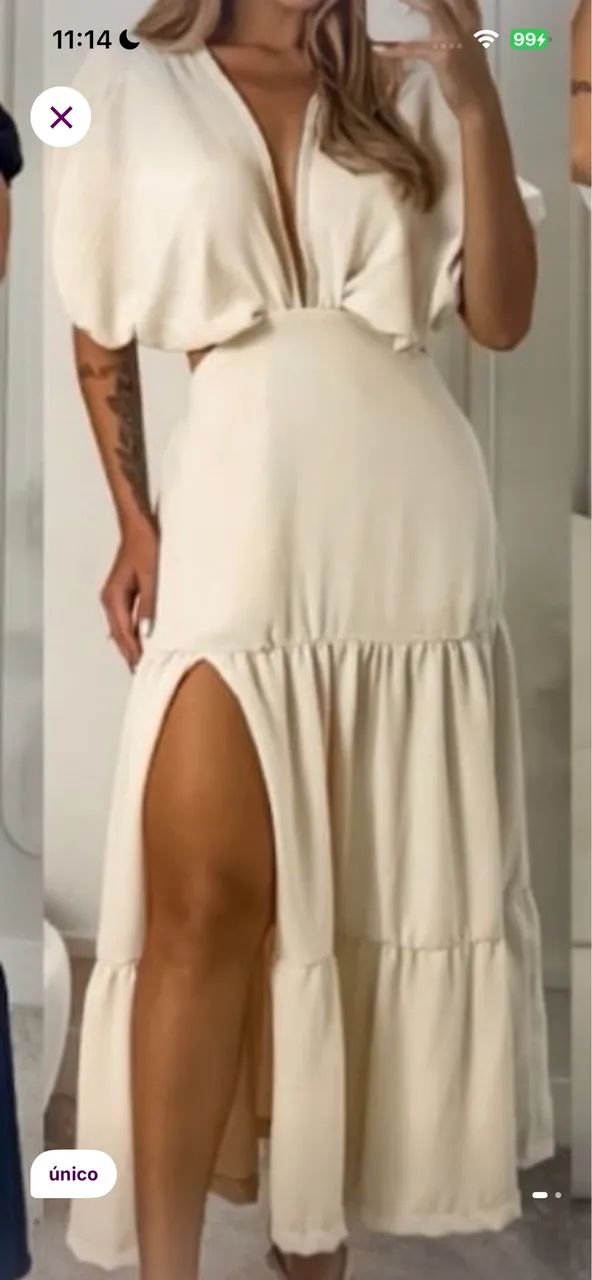 Vestido bege 