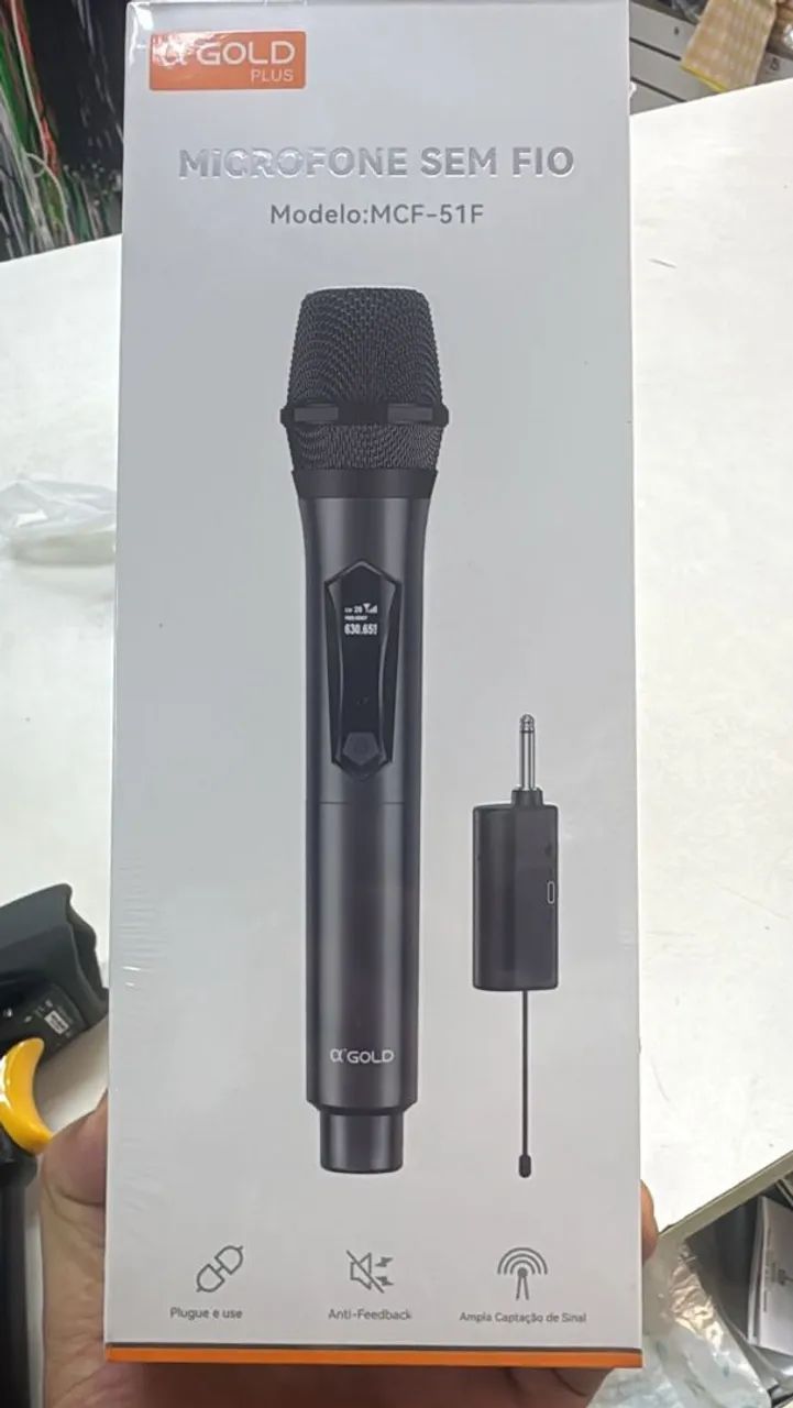 Microfone duplo ou Simples com ou sem fio 